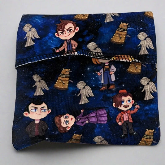 Pad Wrappers - Medium - Cloth covered, DR Who Alea Reusables