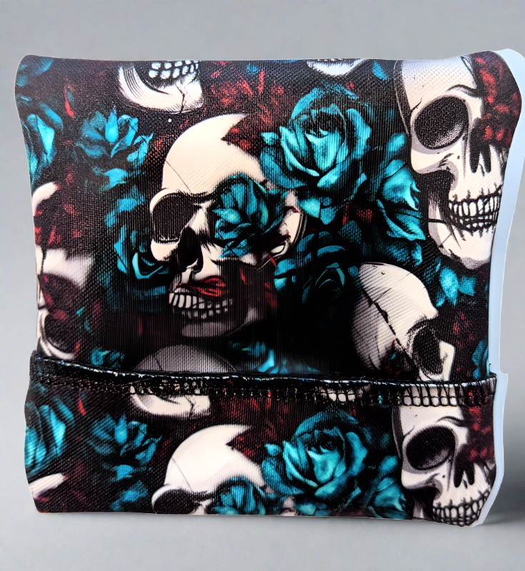 Pad Wrappers - Medium - Emerald Skulls Alea Reusables