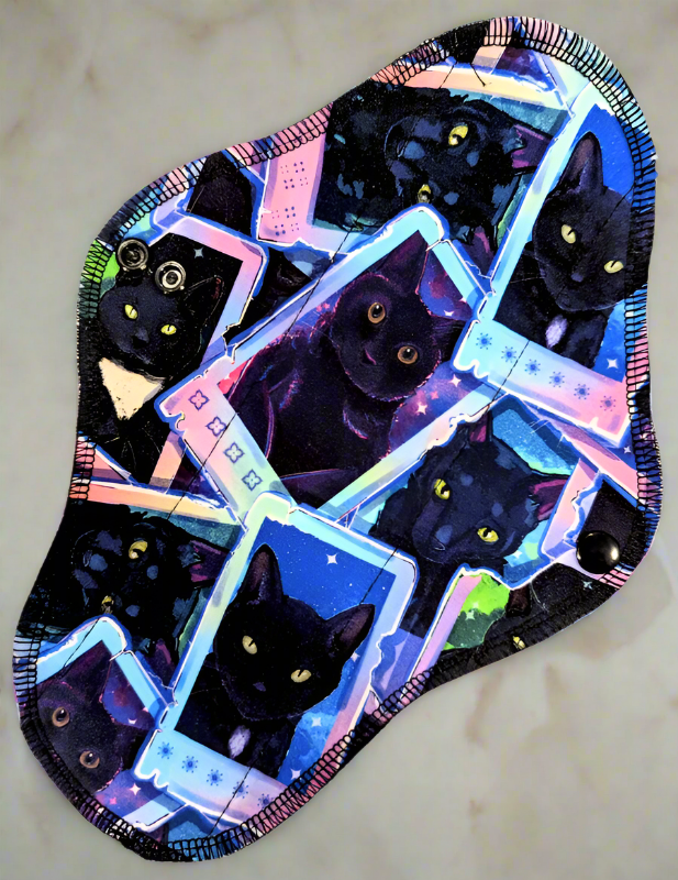 Void Kitty Water coloured styled black cats as tarot cards