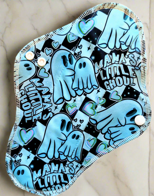 Little Ghoul - New Pique - Washable, Reusable Wrap Wing Cloth Pad