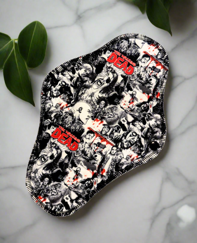 comic book look twd print cloth pad