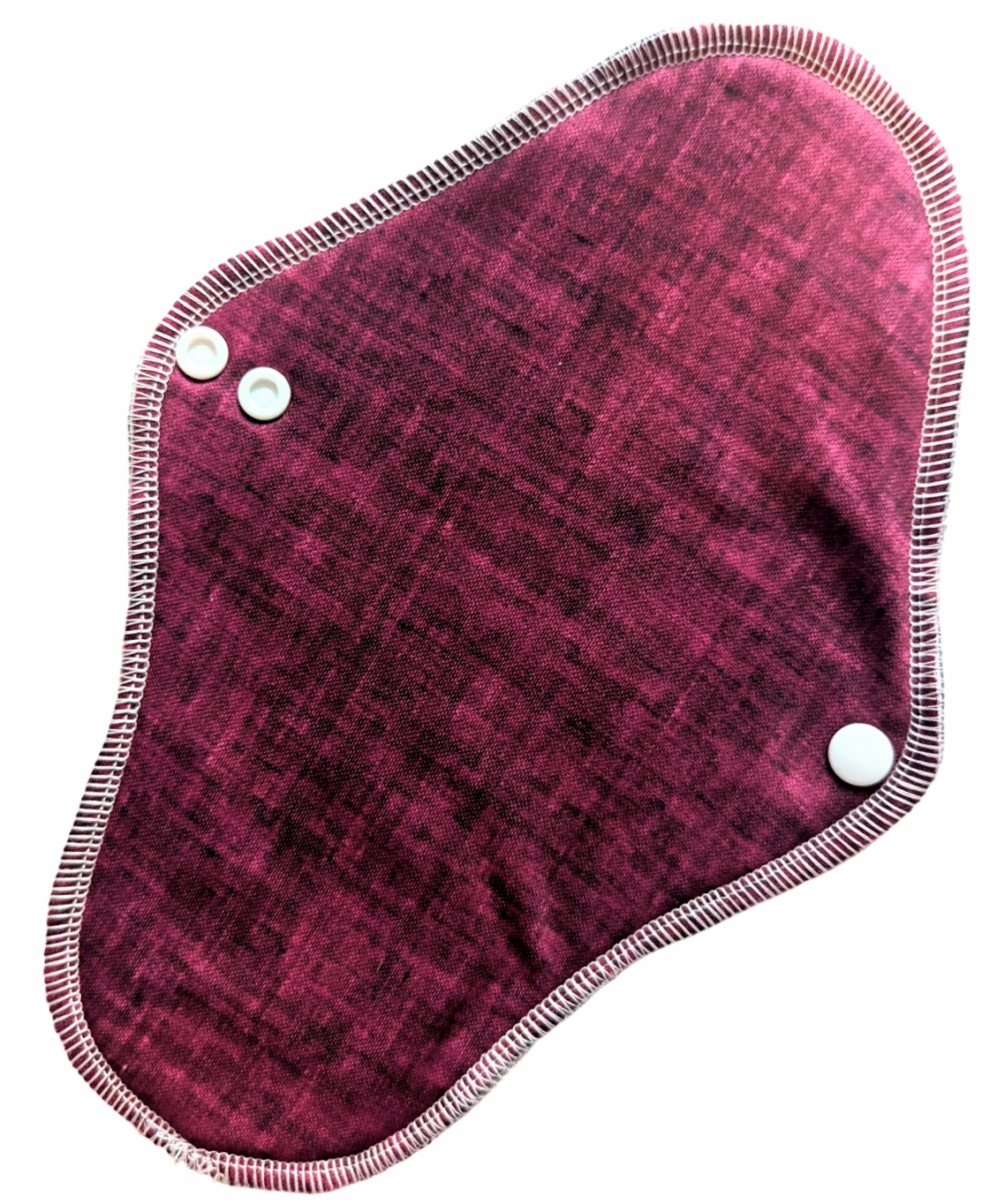 Heather Crimson - Pique - Washable, Reusable Wrap Wing Cloth Pads