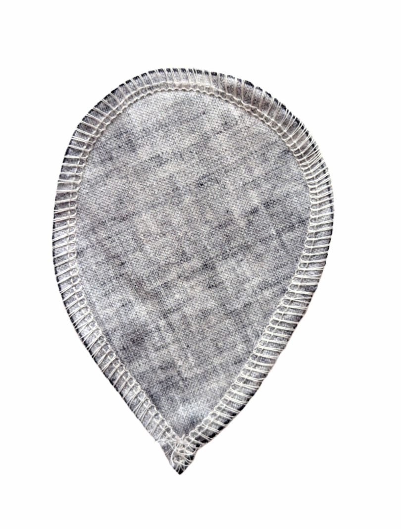 Heather Grey - Pique - Washable, Reusable Wrap Wing Cloth Pads