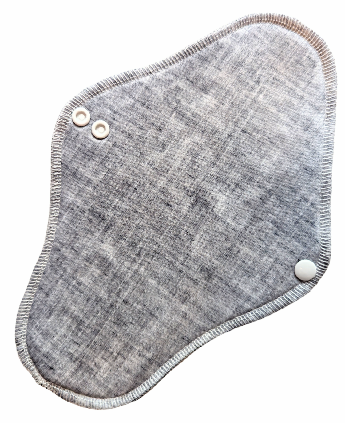 Heather Grey - Pique - Washable, Reusable Wrap Wing Cloth Pads