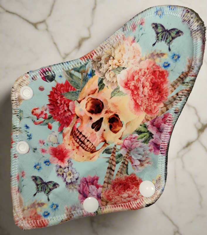 thong Liners-skulls and flowers