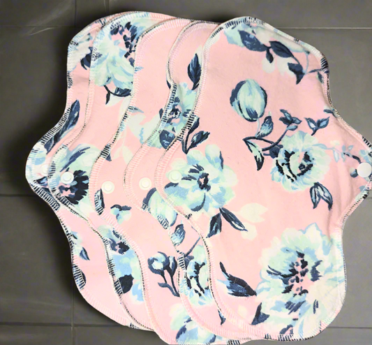 Liner - 3 layer Flannel - Pink with Flowers -