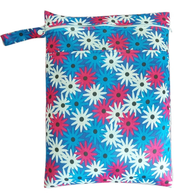 Prints Large 2 Zipper Wet Bags Alea Reusables